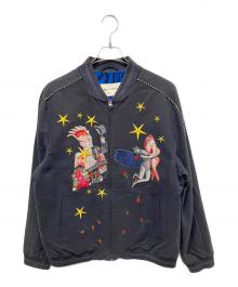 ETRO（エトロ）の古着「刺繍ジップアップブルゾン	U18 1S802 7112」｜ネイビー