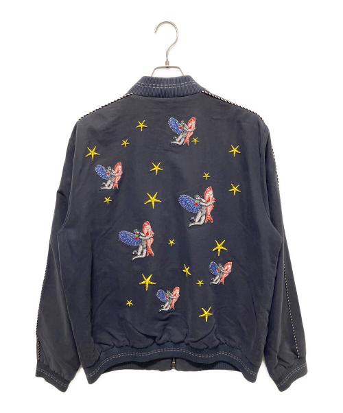 ETRO（エトロ）ETRO (エトロ) 刺繍ジップアップブルゾン	U18 1S802 7112 ネイビー サイズ:XLの古着・服飾アイテム