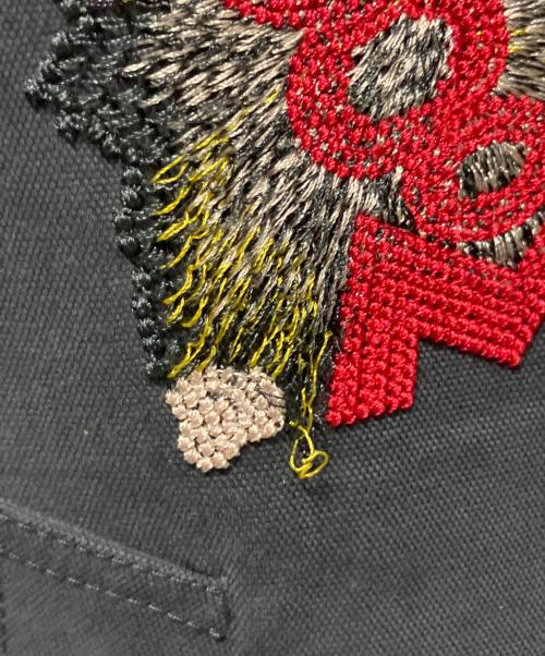 ETRO（エトロ）ETRO (エトロ) 刺繍ジップアップブルゾン	U18 1S802 7112 ネイビー サイズ:XLの古着・服飾アイテム