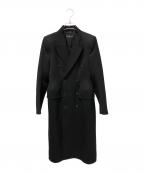 BALENCIAGAバレンシアガ）の古着「アワーグラス ダブルコート」｜ブラック