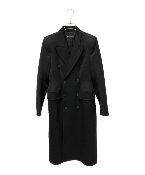 BALENCIAGA（バレンシアガ）BALENCIAGA (バレンシアガ) アワーグラス ダブルコート ブラック サイズ:34の古着・服飾アイテム