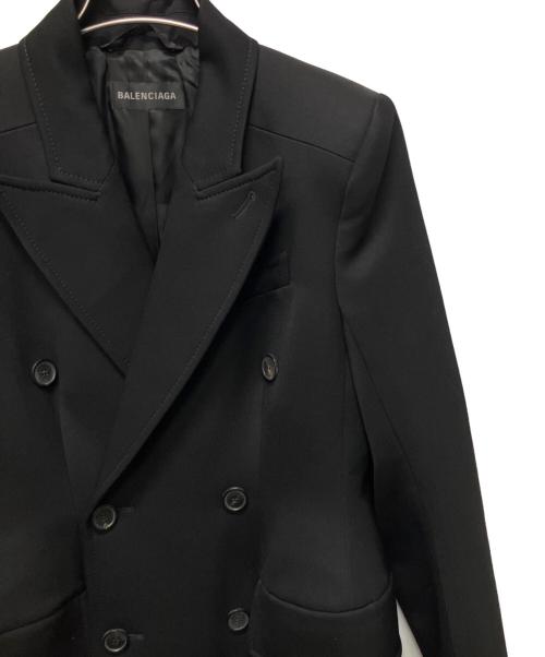 BALENCIAGA（バレンシアガ）BALENCIAGA (バレンシアガ) アワーグラス ダブルコート ブラック サイズ:34の古着・服飾アイテム