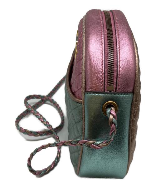 GUCCI（グッチ）GUCCI (グッチ) ミニ・トラプンタタ・クロスボディバッグ　541052 グリーン/ピンク サイズ:-の古着・服飾アイテム