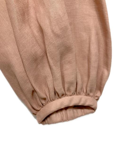 ANAYI（アナイ）ANAYI (アナイ) スラブツイルタックフレアワンピース ピンク サイズ:36の古着・服飾アイテム
