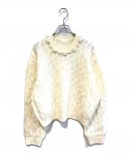 BALLSEYボールジィ）の古着「ウールモヘヤパール クルーネックプルオーバー」｜アイボリー