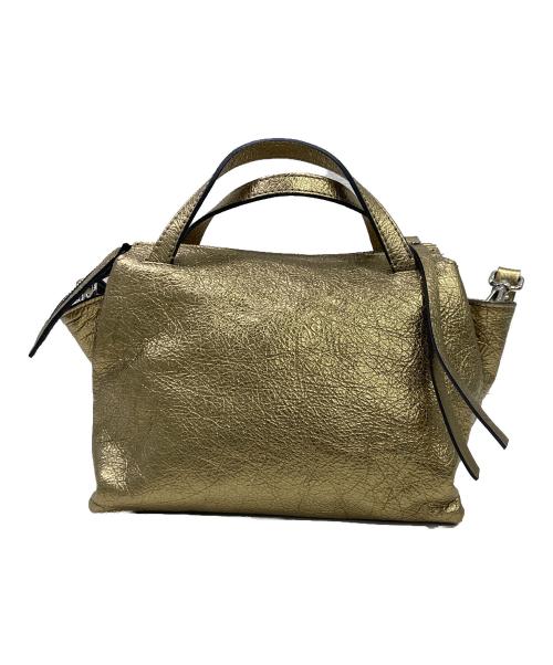 GIANNI CHIARINI（ジャンニ キアリーニ）GIANNI CHIARINI (ジャンニ キアリーニ) 2WAYショルダーバッグ ゴールドの古着・服飾アイテム