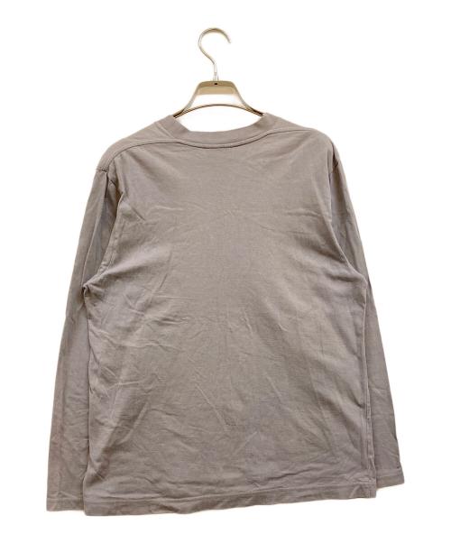 mina perhonen（ミナ ペルホネン）mina perhonen (ミナ ペルホネン) life puzzle フロントプリントTシャツ グレー サイズ:Sの古着・服飾アイテム