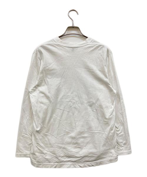 mina perhonen（ミナ ペルホネン）mina perhonen (ミナ ペルホネン) プリントTシャツ ホワイト サイズ:Sの古着・服飾アイテム