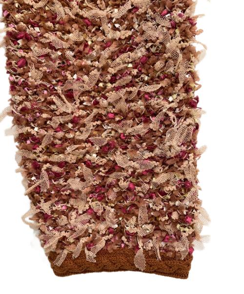 ANAYI（アナイ）ANAYI (アナイ) メランジュツイード カーディガン キャメル サイズ:38の古着・服飾アイテム