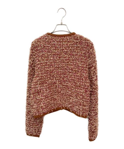 ANAYI（アナイ）ANAYI (アナイ) メランジュツイード カーディガン キャメル サイズ:38の古着・服飾アイテム