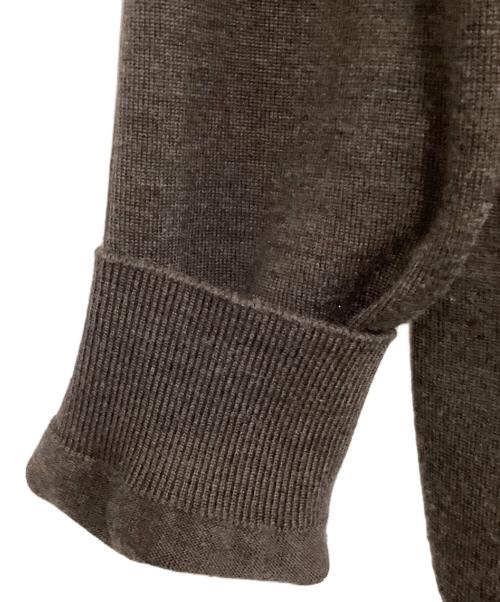 BATONER（バトナ―）BATONER (バトナ―) ELBOW PATCH V-NECK CARDIGAN ブラウン サイズ:2の古着・服飾アイテム