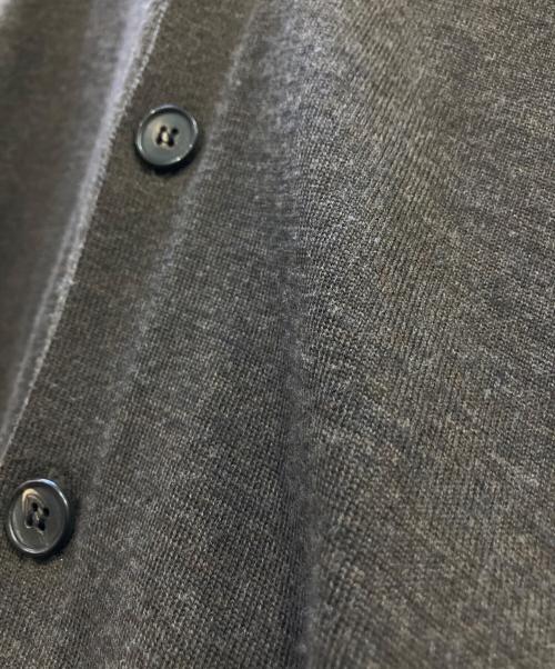 BATONER（バトナ―）BATONER (バトナ―) ELBOW PATCH V-NECK CARDIGAN ブラウン サイズ:2の古着・服飾アイテム