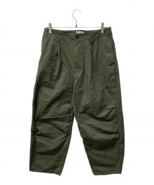 STILL BY HAND（スティルバイハンド）の古着「ニータック コットンパンツ」｜カーキ