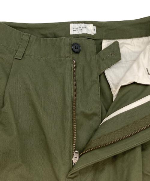 STILL BY HAND（スティルバイハンド）STILL BY HAND (スティルバイハンド) ニータック コットンパンツ カーキ サイズ:46の古着・服飾アイテム