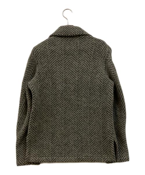 45R（フォーティファイブ・アール）45R (フォーティファイブ・アール) ヘリンボーンウールテーラードジャケット グレー サイズ:2の古着・服飾アイテム