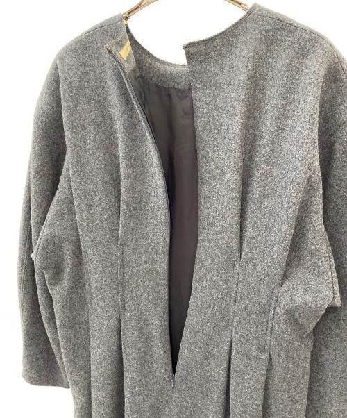 Curensology（カレンソロジー）Curensology (カレンソロジー) メルトンタックワンピース グレー サイズ:Freeの古着・服飾アイテム