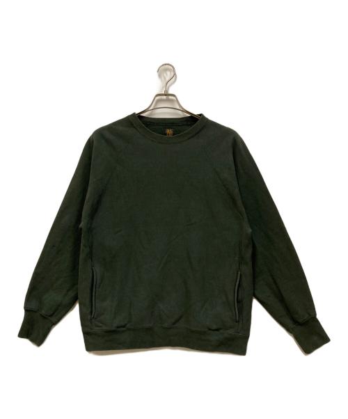 BATONER（バトナ―）BATONER (バトナ―) JUMBERCA URAKE CREW NECK グリーン サイズ:SIZE 2の古着・服飾アイテム