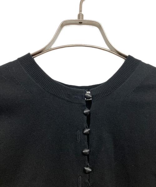 sacai luck（サカイラック）sacai luck (サカイラック) バックサテン切替カーディガン ブラック サイズ:2の古着・服飾アイテム