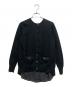 sacai luck（サカイラック）の古着「バックサテン切替カーディガン」｜ブラック