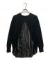 sacai luck (サカイラック) バックサテン切替カーディガン ブラック サイズ:2：6000円