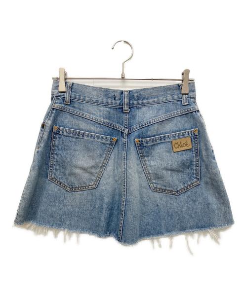 Chloe（クロエ）Chloe (クロエ) 00ｓ白タグデニムスカート インディゴ サイズ:表記なしの古着・服飾アイテム