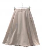 KUMIKYOKUクミキョク）の古着「コンフォータブルドレープ フレアスカート」｜ピンク