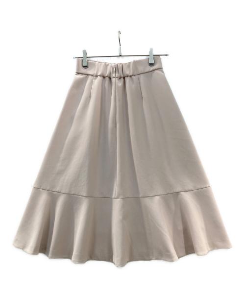 KUMIKYOKU（クミキョク）KUMIKYOKU (クミキョク) コンフォータブルドレープ フレアスカート ピンク サイズ:S3の古着・服飾アイテム