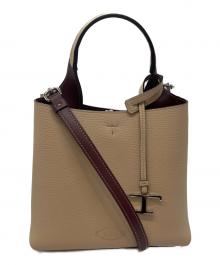 TOD'S（トッズ）の古着「Tタイムレス ミニ　XBWAPAA9100QNK」｜ベージュ