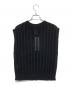 BATONER (バトナ―) UNITED ARROWS (ユナイテッドアローズ) 透かし編みニットベスト ブラック サイズ:F 未使用品：10000円