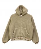 Gymphlexジムフレックス）の古着「ボアフリースパーカー」｜アイボリー