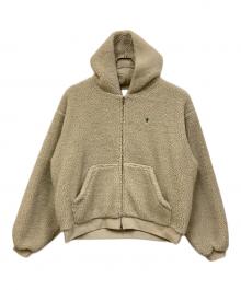 Gymphlex（ジムフレックス）の古着「ボアフリースパーカー」｜アイボリー