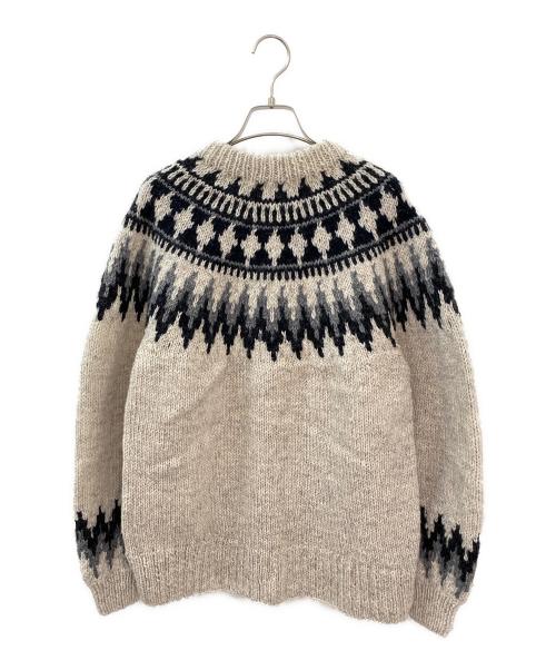 Curensology（カレンソロジー）Curensology (カレンソロジー) ノルマンディニットカーディガン ベージュ サイズ:Freeの古着・服飾アイテム