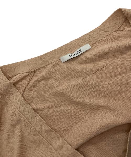 SLOANE（スローン）SLOANE (スローン) 14Gコットン天竺カーディガン ベージュ サイズ:4の古着・服飾アイテム