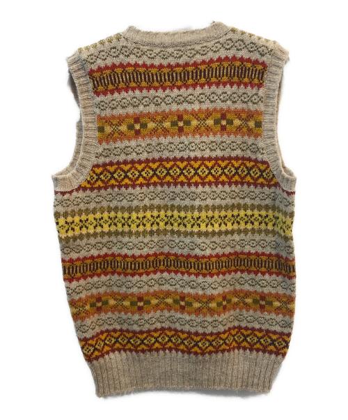 Jamieson's（ジャミーソンズ）Jamieson's (ジャミーソンズ) フェアアイルニットベスト ベージュ サイズ:Mの古着・服飾アイテム