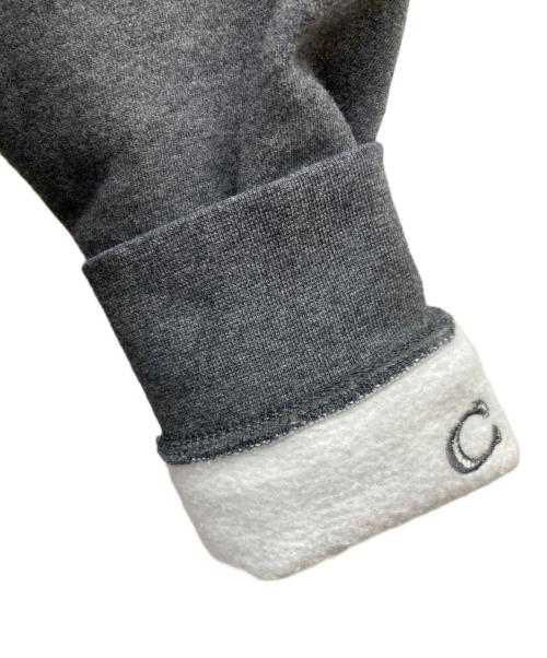 COACH（コーチ）COACH (コーチ) Jean-Michel Basquiat (ジャン ミシェル バスキア) 恐竜刺繍コラボフーディ グレー サイズ:Mの古着・服飾アイテム