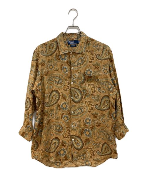 POLO RALPH LAUREN（ポロ・ラルフローレン）POLO RALPH LAUREN (ポロ・ラルフローレン) ペイズリーシャツ イエロー×ブルー サイズ:Mの古着・服飾アイテム