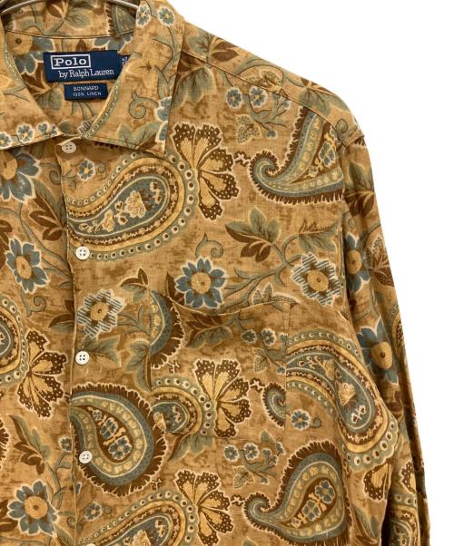 POLO RALPH LAUREN（ポロ・ラルフローレン）POLO RALPH LAUREN (ポロ・ラルフローレン) ペイズリーシャツ イエロー×ブルー サイズ:Mの古着・服飾アイテム