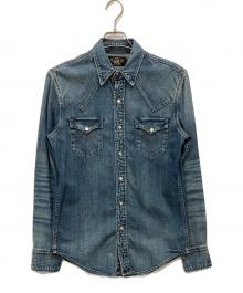 RRL（ダブルアールエル）の古着「バッファローウエスタンシャツ」｜インディゴ