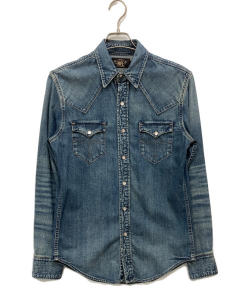 RRL（ダブルアールエル）RRL (ダブルアールエル) バッファローウエスタンシャツ インディゴ サイズ:Sの古着・服飾アイテム
