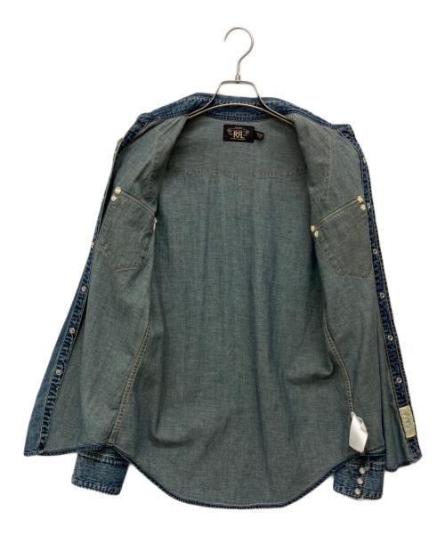 RRL（ダブルアールエル）RRL (ダブルアールエル) バッファローウエスタンシャツ インディゴ サイズ:Sの古着・服飾アイテム