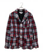 COMME des GARCONS SHIRTコムデギャルソンシャツ）の古着「ウール縮絨ジャケット」｜ホワイト×レッド