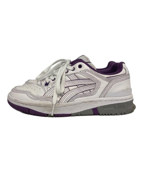 asics（アシックス）asics (アシックス) Needles (ニードルズ) スニーカー ホワイト×パープル サイズ:SIZE 25cmの古着・服飾アイテム