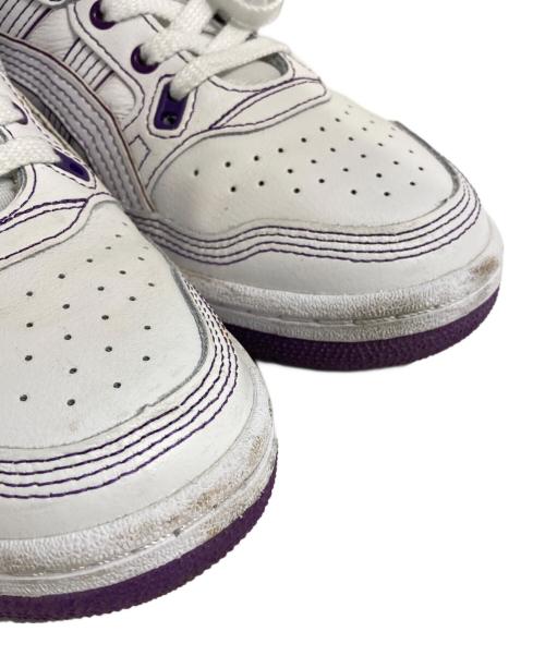 asics（アシックス）asics (アシックス) Needles (ニードルズ) スニーカー ホワイト×パープル サイズ:SIZE 25cmの古着・服飾アイテム