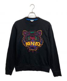 KENZO（ケンゾー）の古着「タイガー刺繍スウェット」｜ブラック