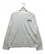 stussyステューシー）の古着「8 Ball Fade L/S Tee」｜ホワイト