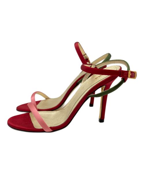 FENDI（フェンディ）FENDI (フェンディ) ストラップサンダル レッド×グリーン サイズ:SIZE 36 1/2の古着・服飾アイテム