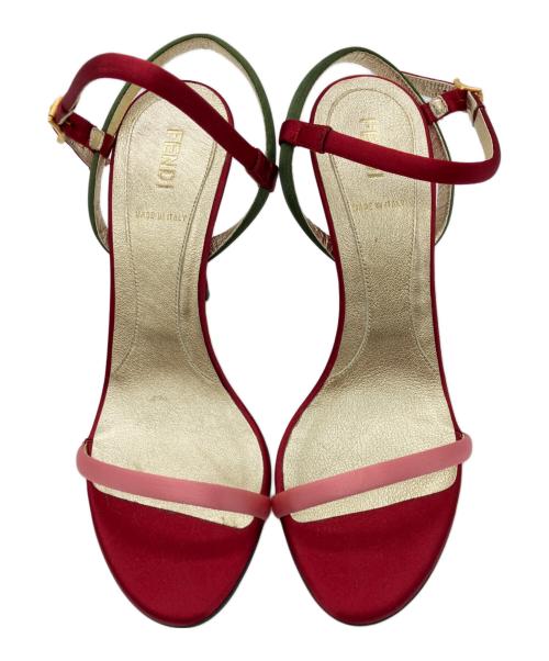 FENDI（フェンディ）FENDI (フェンディ) ストラップサンダル レッド×グリーン サイズ:SIZE 36 1/2の古着・服飾アイテム