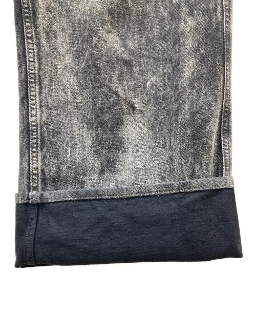 Omar Afridi（オマールアフリディ）Omar Afridi (オマールアフリディ) 5 Pkt Trousers Powder Discharged Denim ブラック サイズ:48の古着・服飾アイテム