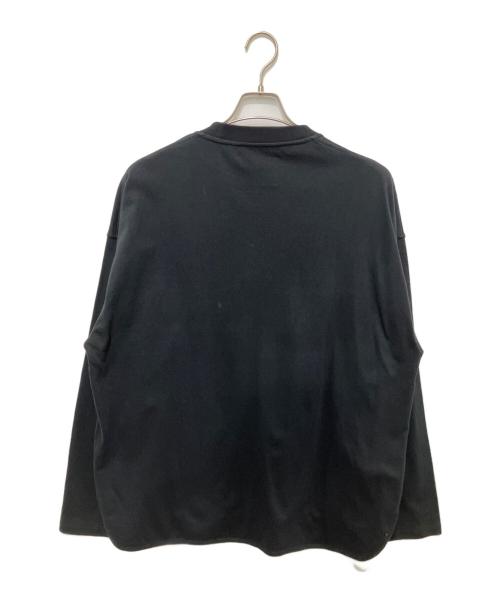 JIL SANDER（ジルサンダー）JIL SANDER (ジルサンダー) エンブロイダリーカットソー ブラック サイズ:Lの古着・服飾アイテム