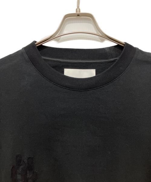JIL SANDER（ジルサンダー）JIL SANDER (ジルサンダー) エンブロイダリーカットソー ブラック サイズ:Lの古着・服飾アイテム